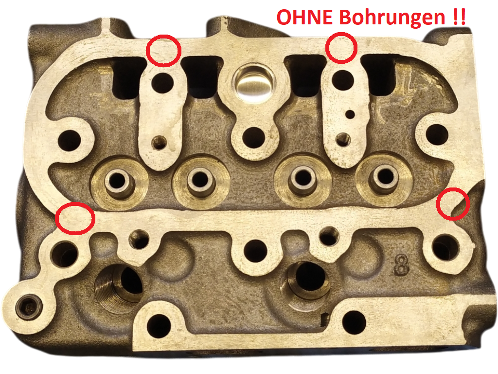 10476947-7 Zylinderkopf für Kubota Z482 - ohne Bohrungen für VD-Befestigung