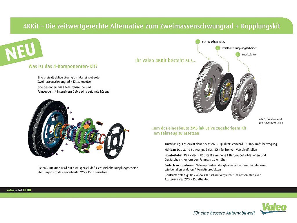 10461203 Kupplung + starres Schwungrad Original Valeo für VAG VW Audi 1,9TDi ATD AJM AUY