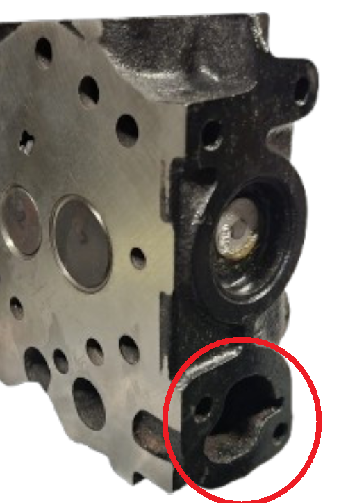 10475225 Zylinderkopf für Yanmar 3TNE68 mit Ventilen im AT